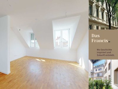 Über den Dächern der Weststadt: 4-Zimmer-Wohnung mit großer Dachterrasse im Francis!