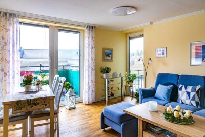 Sehr gepflegte helle 2-Zimmer-Wohnung mit schönem Ausblick in Seniorenwohnanlage