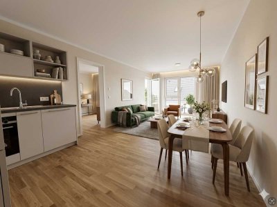 Helle 2-Zimmer Wohnung mit Balkon im 2. OG in Nürnberg-Höfen