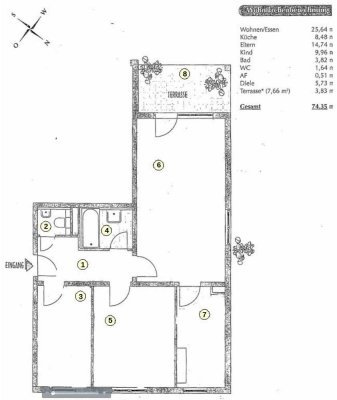 See nahe  3-ZKB-Erdgeschosswohnung mit Terrasse in Brühl