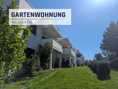 KFW 55 Energieeffizienzhaus! Moderne 2-Zimmer Erdgeschosswohnung mit Terrasse!