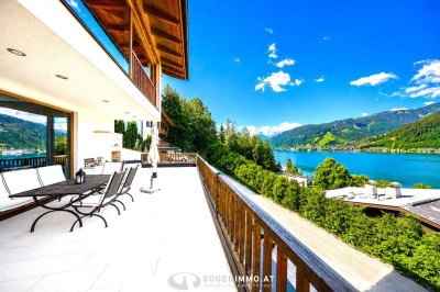 5700 Zell am See; ETWAS BESONDERES ! Luxuriöse Architektenvilla, ca. 350m² Wohnfläche, Terrasse, Lift im Haus, Garage,Schwimmhalle,Sauna