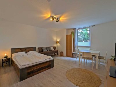 Schicke möblierte 1- Zimmer Erdgeschosswohnung aus 1993 im Herzen von Metjendorf