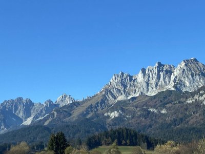 "Panorama-Living" 3 Zimmer mit moderner Küche - Phänomenaler Blick zum "Wilden Kaiser" und "Hahnenkamm" - zu kaufen in 6370 Kitzbühel