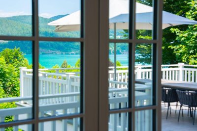 Wörthersee SEEBLICKVILLA mit- Outdoorpool - Seezugang &amp; Boje in idyllischer Waldrandlage