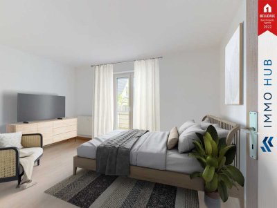 ++ BEZUGSFREI - 2 Balkone & Stellplatz: Offen geschnittene 2-Raum-Wohnung in grüner Wohnlage ++
