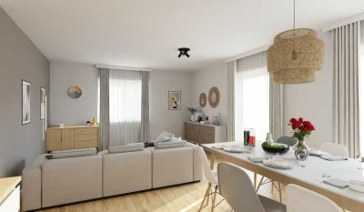 Gut geschnittene Wohnung mit zwei Bädern