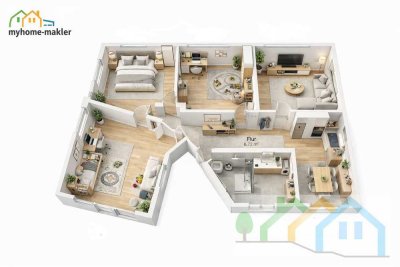 Nürnberg in Zentrumnähe - 4 Zimmer Dachgeschosswohnungen mit Altbauflair