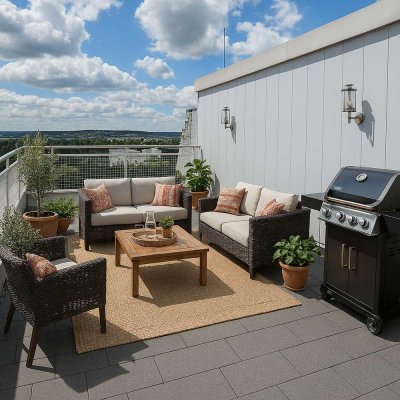 Exklusive, 2-Raum-Penthouse-Wohnung mit Terasse und EBK in Stuttgart