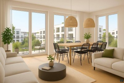 4 Zimmer Wohnung mit Dachterrasse
