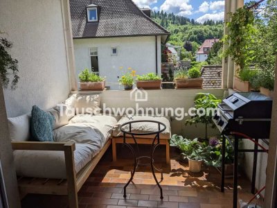 Tauschwohnung: Schöne 3 Zimmerwohnung mit Süd-Balkon in der Wiehre