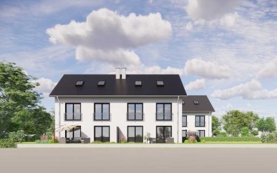 Doppelhausneubau mit viel Wohnfläche und sehr großem Garten
