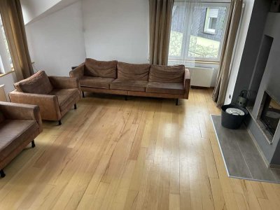 124 qm Doppelhaushälfte Wohnung in top Lage mit Kamin,Küche,Terrasse und teilmöbliert