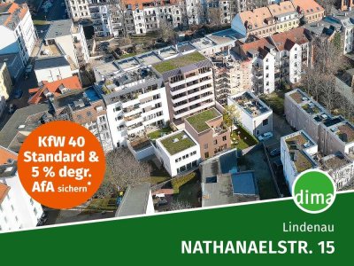 Spektakuläres Penthouse mit großen Süd-West-Dachterrassen und Weitblick über Lindenau!