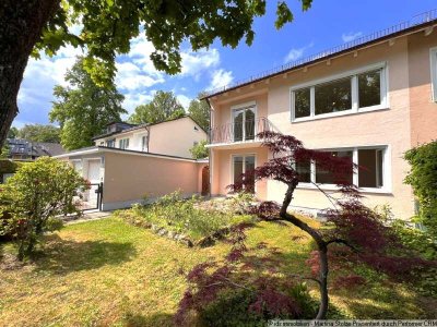 Für max. 3 Jahre zu mieten - DHH mit idyllischem Garten und Garage in ruhiger Wohnlage in Solln