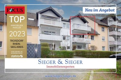 Top gepflegte 3-Zimmer-Wohnung mit zwei Balkonen in Troisdorf-Rotter See!