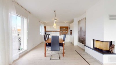 Tolles Penthouse mit Terrasse und Tiefgarage in ruhiger Lage