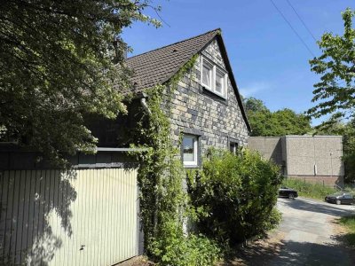 Hier möchte man gerne wohnen, Langenberg freist. kleines Fachwerkhaus, Garten & Garage