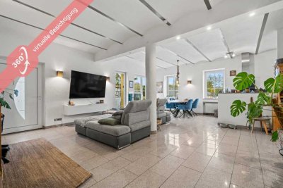 Idyllisch gelegene 3,5-Zimmer-Wohnung mit Garten und offener Grundrissgestaltung in Weißenhorn