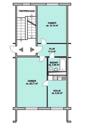 Zuhause fühlen: günstige 2-Zimmer-Wohnung