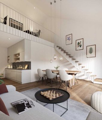 * Neubau Erstbezug * - 3-Zi.-Maisonettewohnung mit Galerie