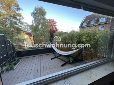 Tauschwohnung: 1 Zimmer Wohnung mit Dachterrasse und Balkon
