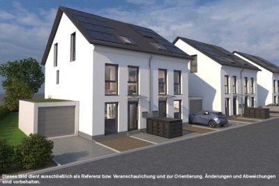 Moderne Doppelhaushälfte mit Garten & Terrasse in Hahnheim