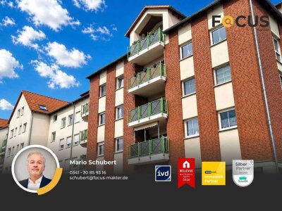 Magdeburg - Neue Neustadt - günstige 2-Raumwhg. mit Balkon & Stellplatz in gepflegter Wohnanlage
