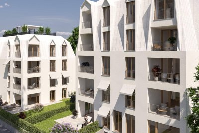 Sonnige und sehr ruhige 3-Zimmer-Wohnung mit 190 m² Garten und Terrasse