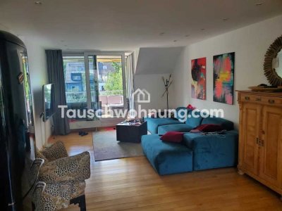 Tauschwohnung: Wunderschöne 2 Zi. Maisonettewohnung mit 2 Sonnenterrassen
