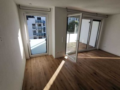 Neubau aus 2019:  2-Zimmer-Wohnung mit 2 Balkonen in Mainz - wenige Gehminuten zum Rhein