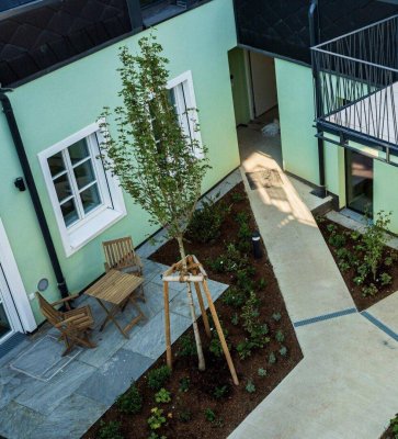 1180 WIEN/Pötzleinsdorfer Schlosspark: Exklusive, möblierte 2-Zi-Terrassen-Wohnung / Exclusive, fully furnished 2-room terrace apartment