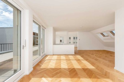 Provisionsfrei! Bezugsfertige, exklusive Penthouse-Maisonette-Neubauwohnung im Herzen Schönebergs