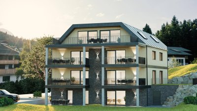 Edle &amp; exklusive 4-Zimmer-NEUBAU-Gartenwohnung mit Terrasse und 1 TG-Stellplatz