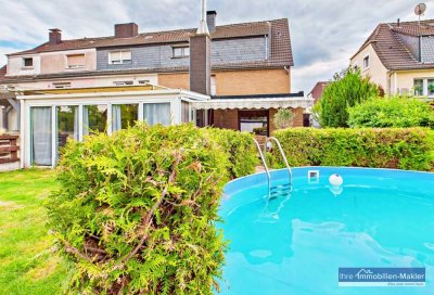 Reihenendhaus mit Garage, Garten, Pool und Wintergarten – Nähe Dattelner Meer!