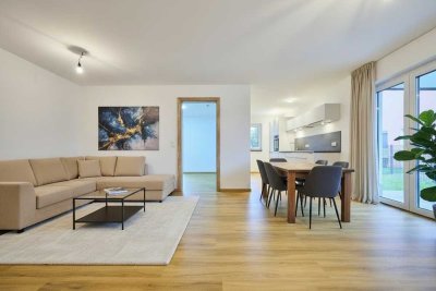 Garten-Glück statt Miete zahlen: 2022er Neubau-Traum mit Luxus-Küche und Terrasse