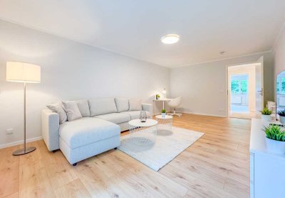 Sehr attraktive 2-RW * neu saniert und hochwertig möbliert * EBK * Bad m. Fenster * Balkon * TG-SP