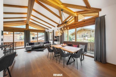 Alpiner Wohnkomfort auf höchstem Niveau – Exklusives Chalet mit Kaiserblick in Aurach