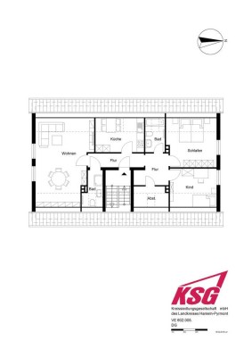 *Großzügige 3-Zimmerdachgeschosswohnung in Salzhemmendorf*