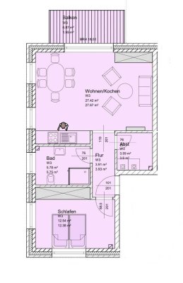 NEUBAU **ERSTBEZUG** 2Zi 1.OG mit EBK/Balkon