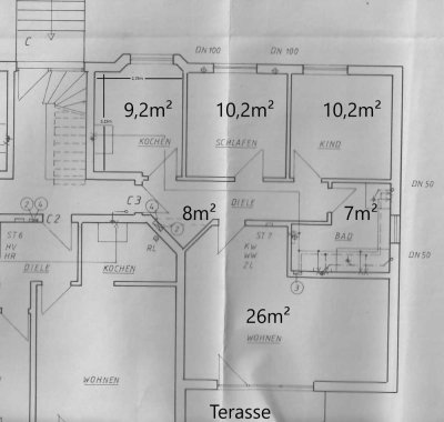 Freundliche  3-Zimmer-Erdgeschosswohnung mit Terrasse in Arneburg