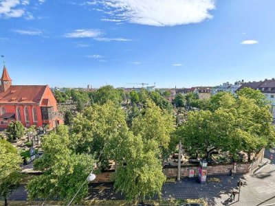 3-Zimmer-Dachgeschoss-Wohnung (Denkmalschutz) in Nürnberg-St. Johannis