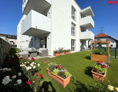 Erstbezug/Neubau Familienwohnung mit Top-Ausstattung und Garten