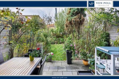 Ruhige, helle 2-Zimmer-Wohnung mit Garten und großem Hobbyraum (Gesamtfläche 78m²)