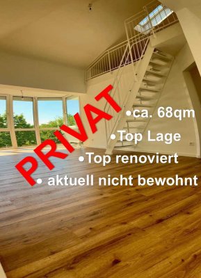 PRIVAT-TOP renovierte 2/3 Zimmer Maisonette-Wohnung