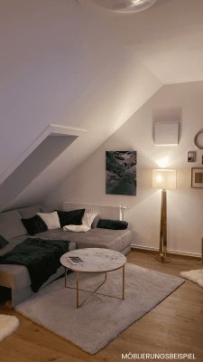 Helle 2-Zimmer Wohnung möbliert mit Garage