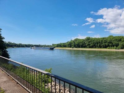3 Zimmer ETW mit 98 qm in Lindenhof/Rheinpromenade in 1. Reihe mit freiem Blick auf den Rhein
