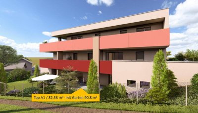 Großzügige Gartenwohnung in den STADTTERRASSEN PEUERBACH / provisionsfrei!