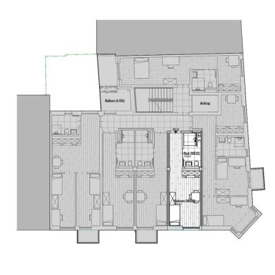 WE22 All-inclusive-Miete: exklusiver vollmöblierter Neubau, 1-Zi-Wohnung mit Einbauküche