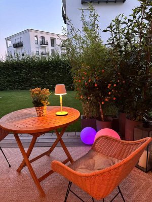 Hochwertige 2-Zimmer-Neubauwhg. m. Garten zu vermieten